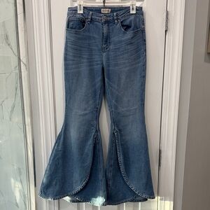 Shyanne Blue Flare Wide Leg Jeans